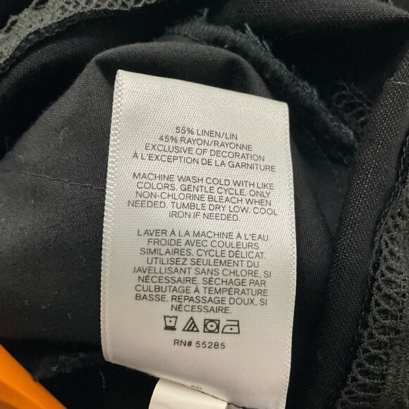 EXPRESS Linen Blend Black Jumpsuit - Picture 7 of 7